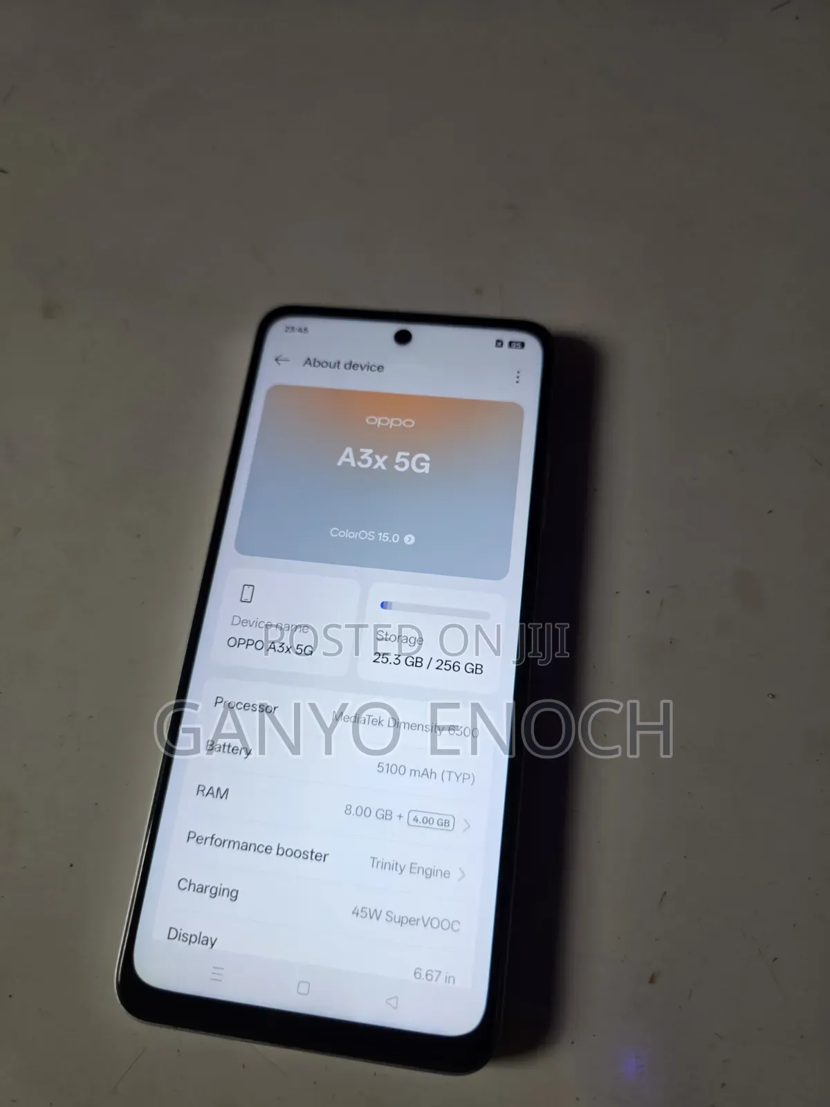 Oppo A3X 4G 256 GB White