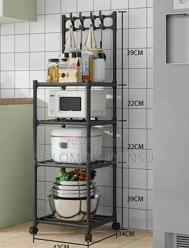 Space-Saving Multipurpose Kitchen Appliance Stand