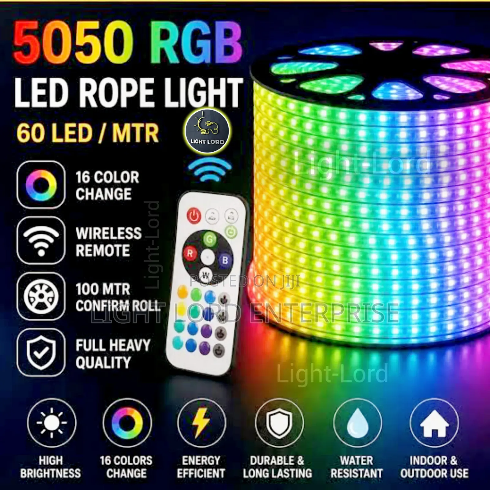 Cuttable From 1meters 50meters Muiti Color Rope Light