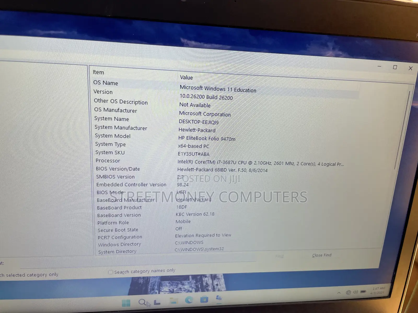 Laptop HP EliteBook Folio 9470M 8GB Intel Core i7 SSD 128GB