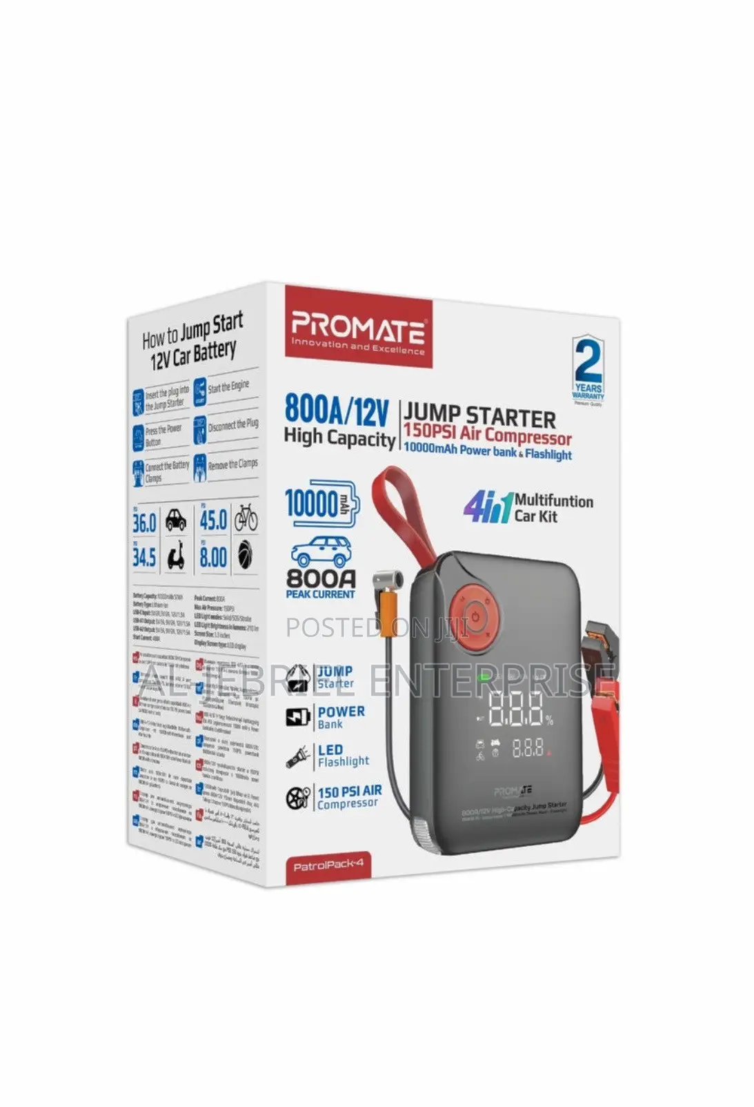 Promate 800A Jump Starter