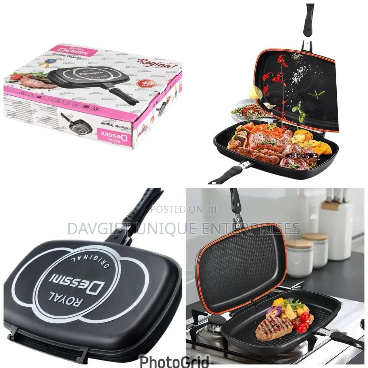Double Sided Grilling and Frying Pan