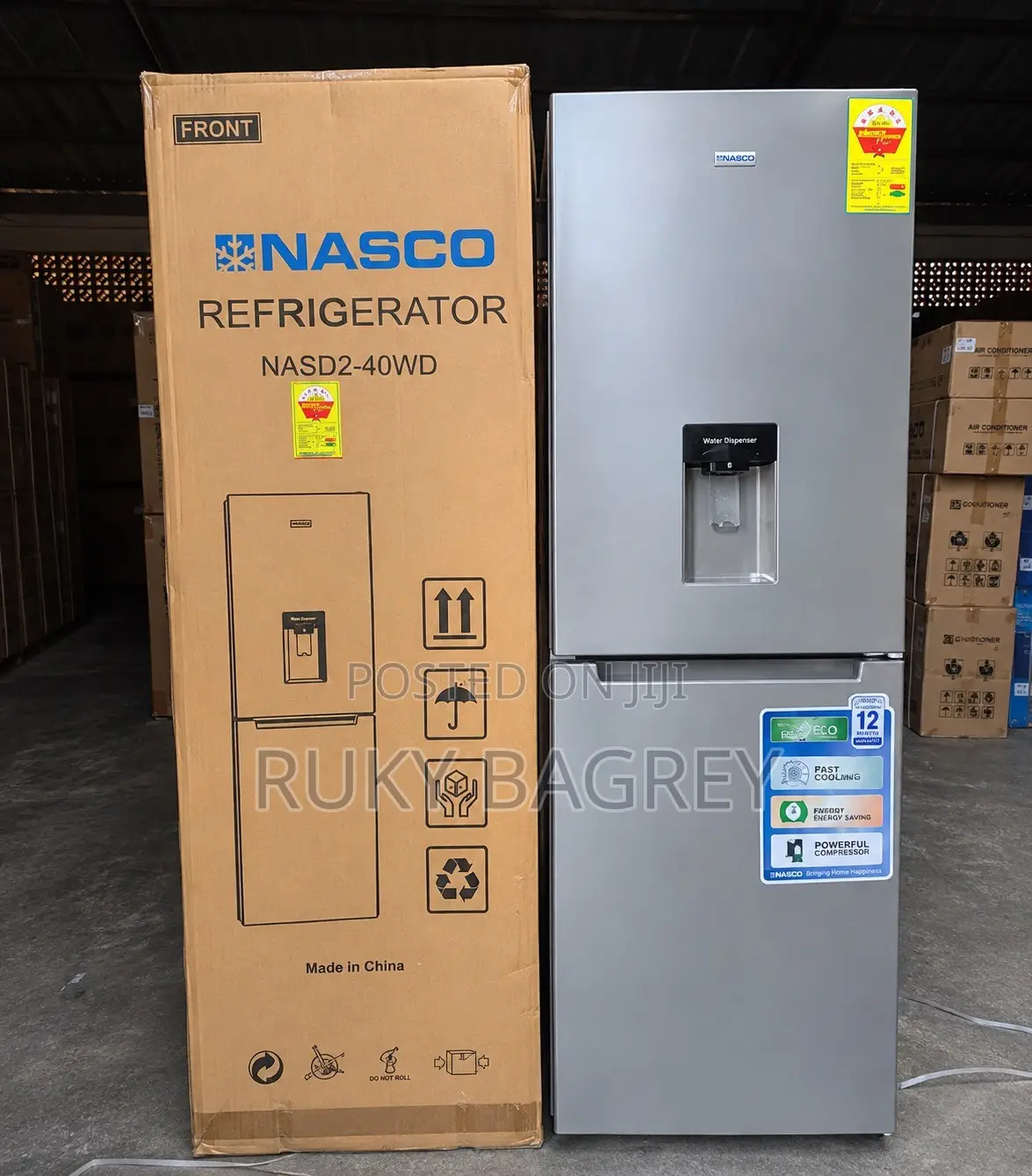 NASCO 309L Double Door Refrigerator