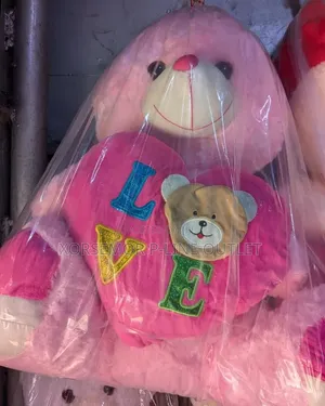 I Love U Teddy Bear - Adults and Children Playing Friend