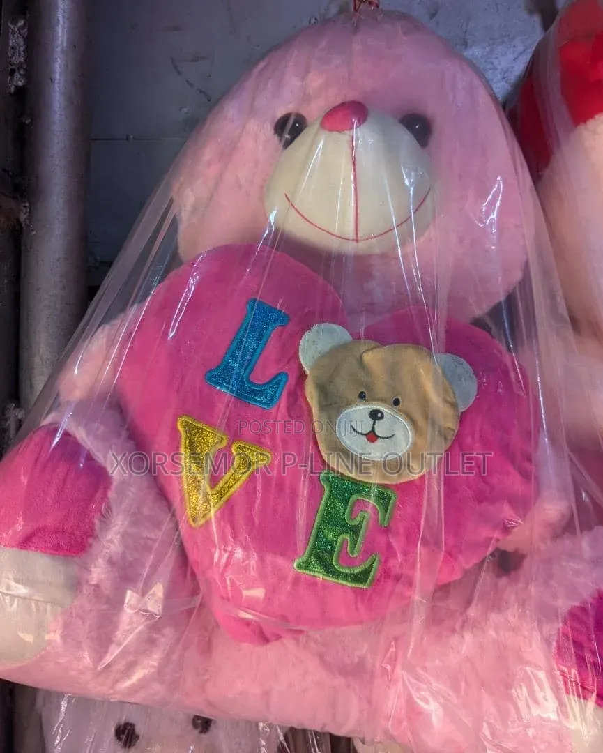 I Love U Teddy Bear - Adults and Children Playing Friend