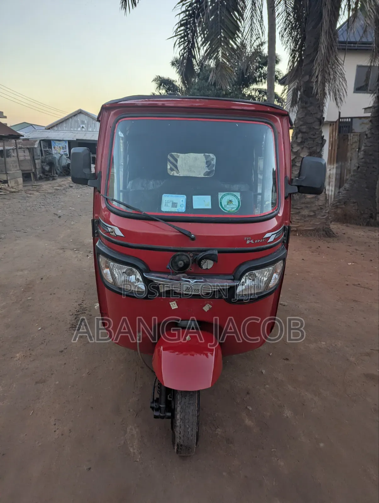 TVS King Deluxe Plus iTouch Start 2025 Red