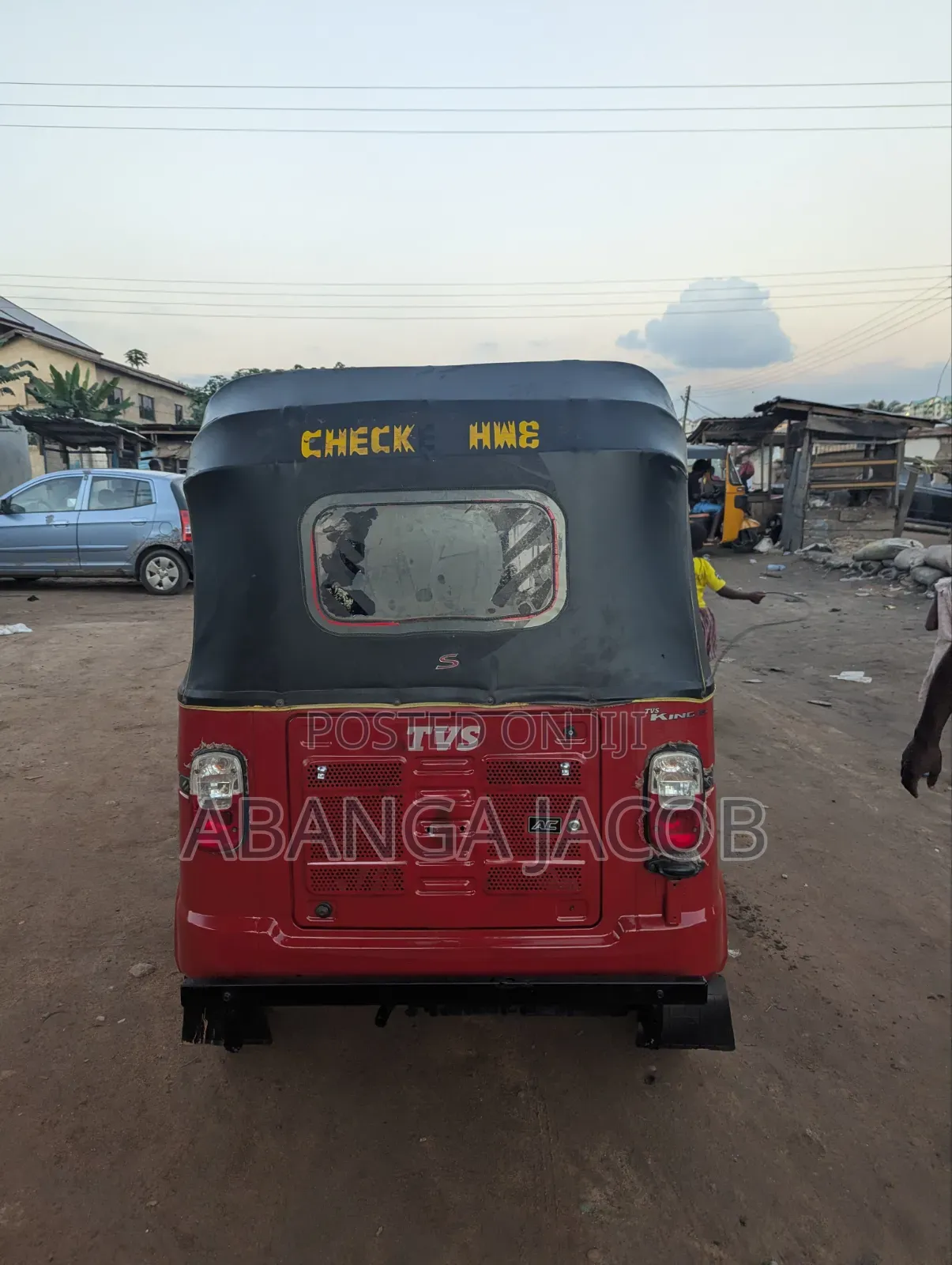TVS King Deluxe Plus iTouch Start 2025 Red