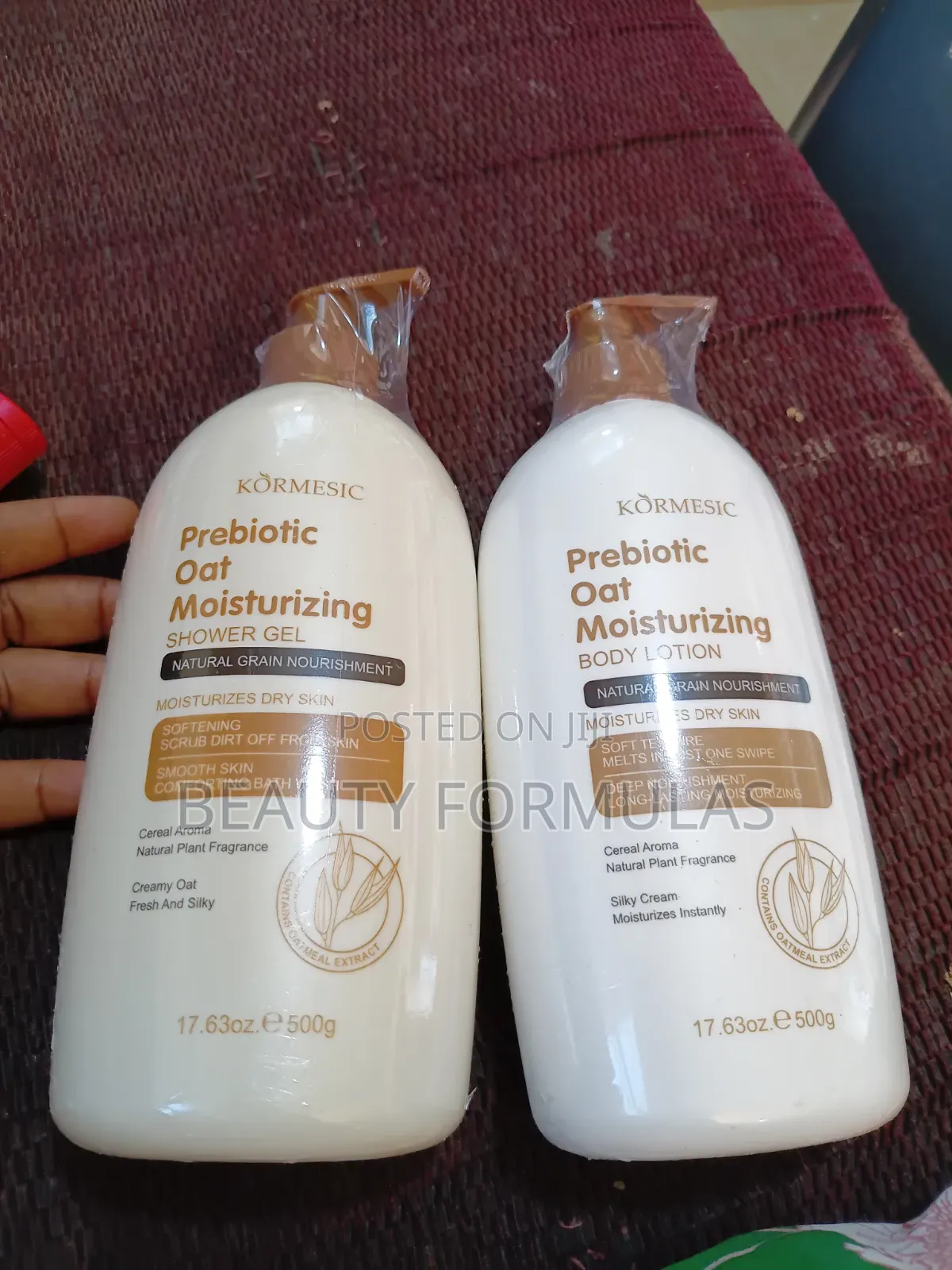 Kormesic Prebiotic Oat Moisturizing Body Lotion and Shower Gel Set