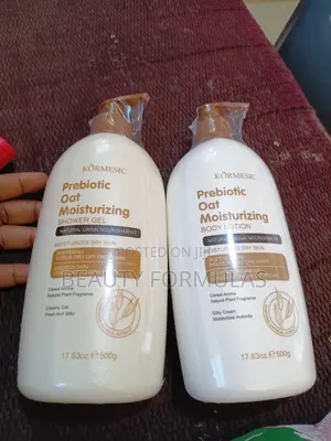 Kormesic Prebiotic Oat Moisturizing Body Lotion and Shower Gel Set