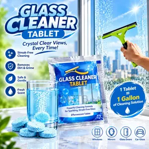10pcs Glass Door Window Cleaning Tablets