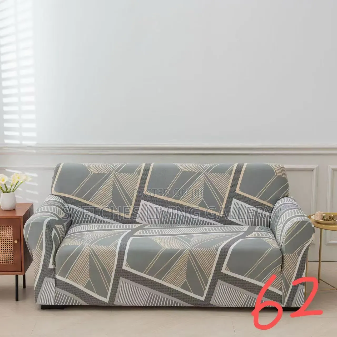 Stretchable Sofa Covers: Available in Different Colours Sizes.