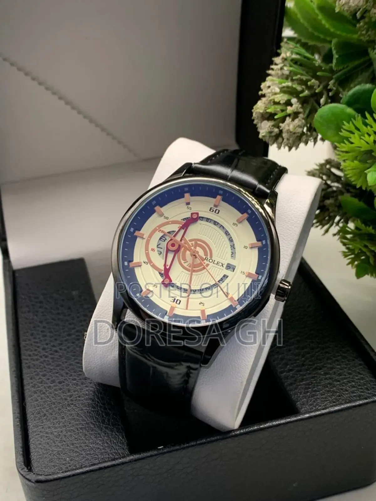 Rolex Leather Watch – Men’S Classic Watch With Leather Strap in Ghana