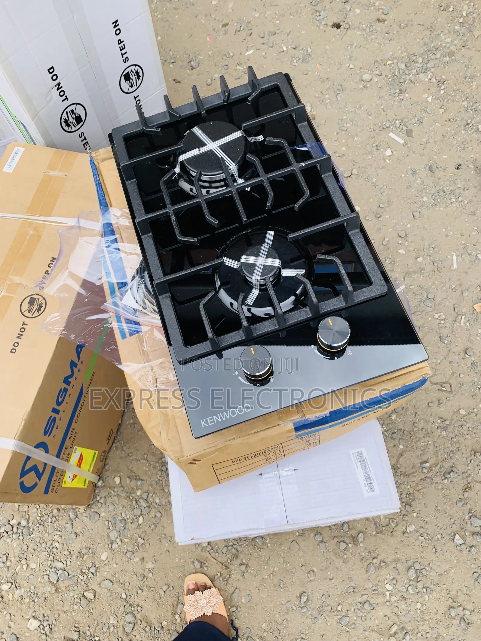 Limited Stock Black 2burner Built in Kenwood