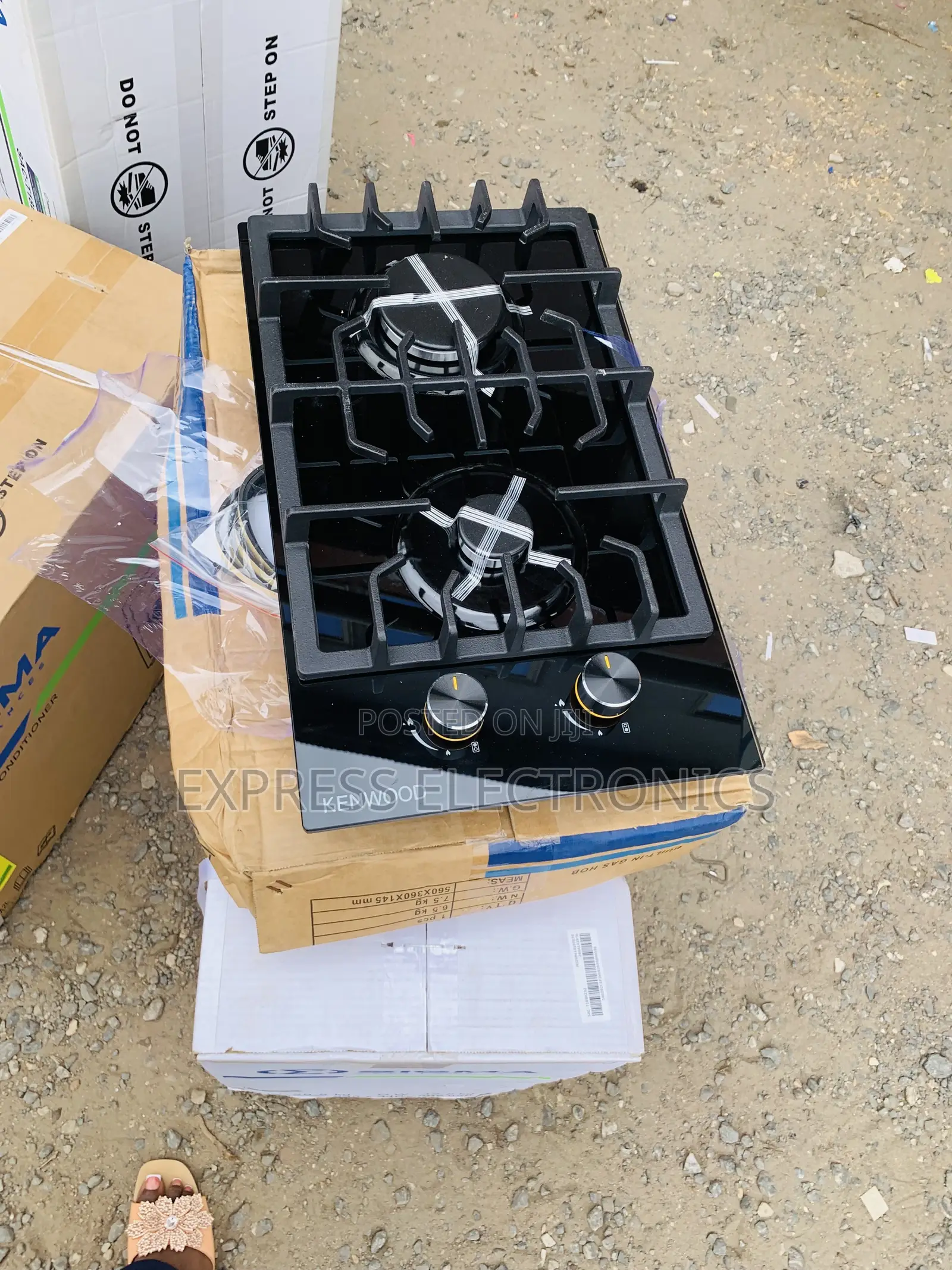 Limited Stock Black 2burner Built in Kenwood