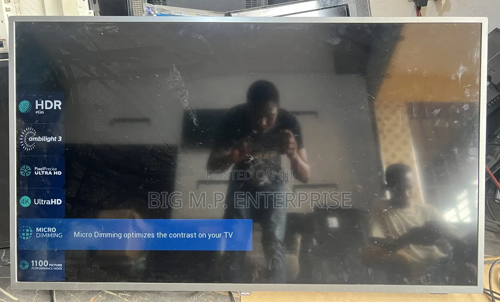 Philips 50 Inches Smart Digital Satellite. UHD. 3-Side Ambi-Light.