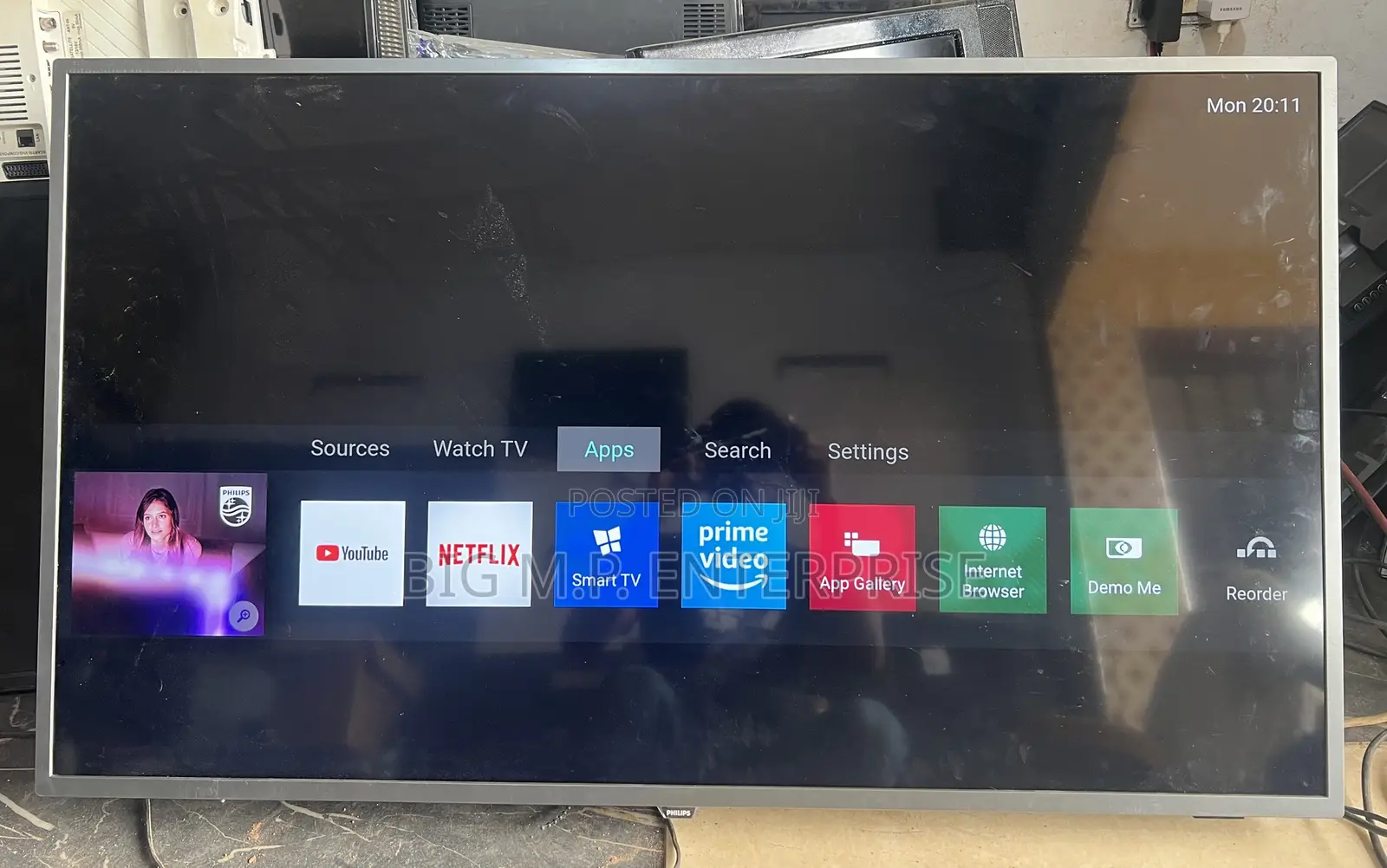 Philips 50 Inches Smart Digital Satellite. UHD. 3-Side Ambi-Light.