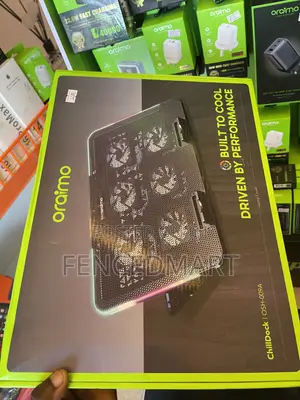 Oraimo ChillDock Dual USB Ports Laptop Cooler – 6 Fans, RGB