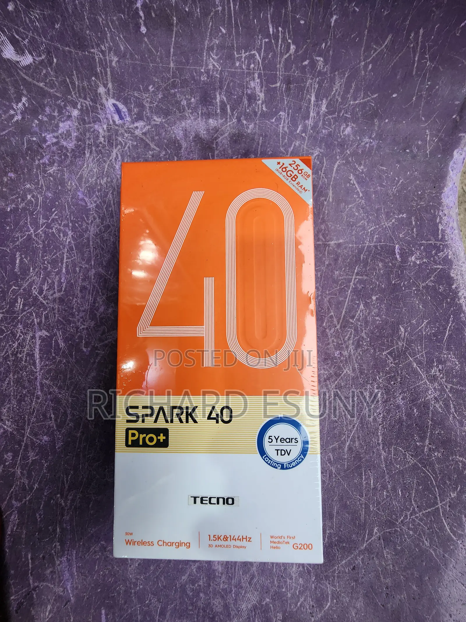 New Tecno Spark 40 Pro+ 256 GB Black