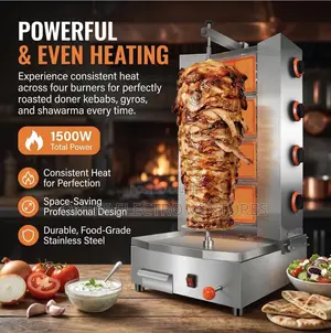 Brand New 4 Burner Shawarma Machine