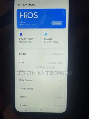 Tecno Pop 10 128 GB Gray