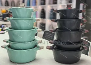 Ribbed Non-Stick Cookware Set