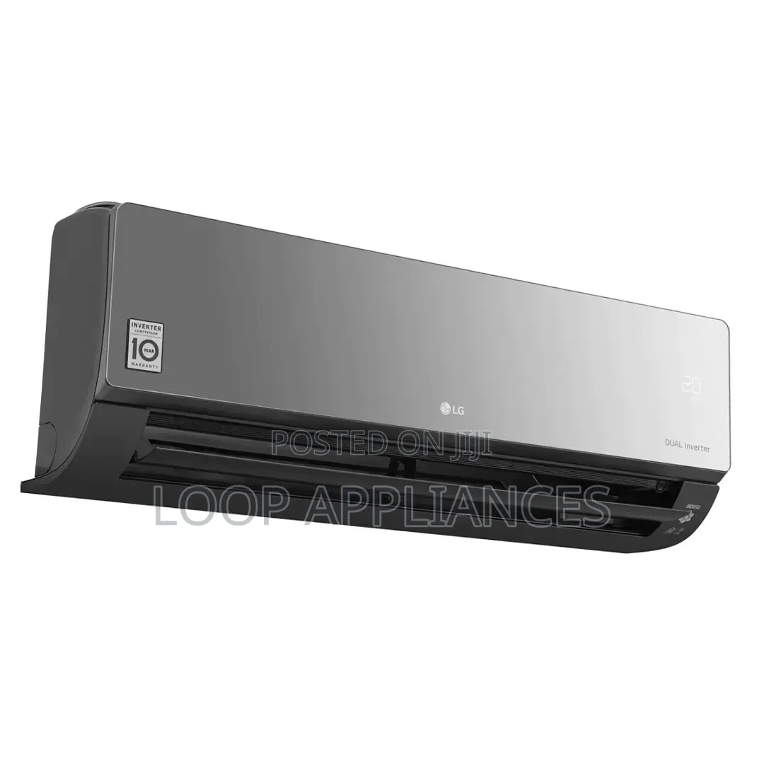 New 1.5HP LG Artcool Inverter S4-Q12jartb Air Conditioner - Black