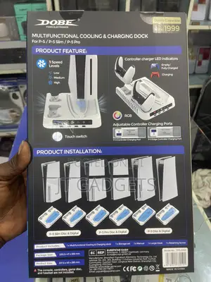 DOBE Multifunctional Cooling Charging Dock for PS5