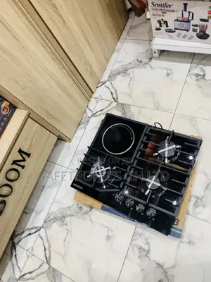 Super Classic ~ Inbuilt 60cm Kenwood Black 3 Gas 1 Electric Hob