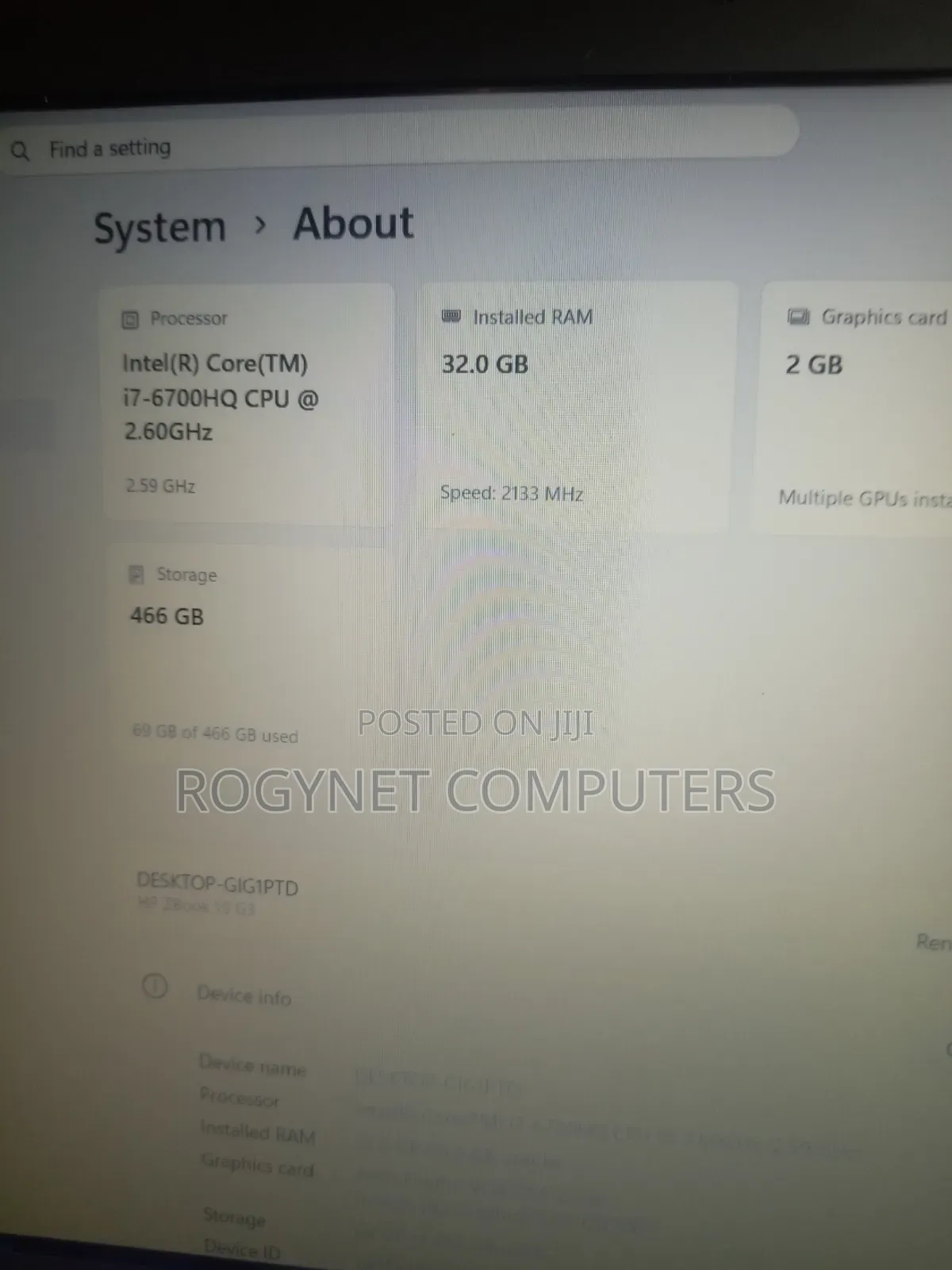 Laptop HP ZBook 15 32GB Intel Core i7 HDD+SSD 500GB