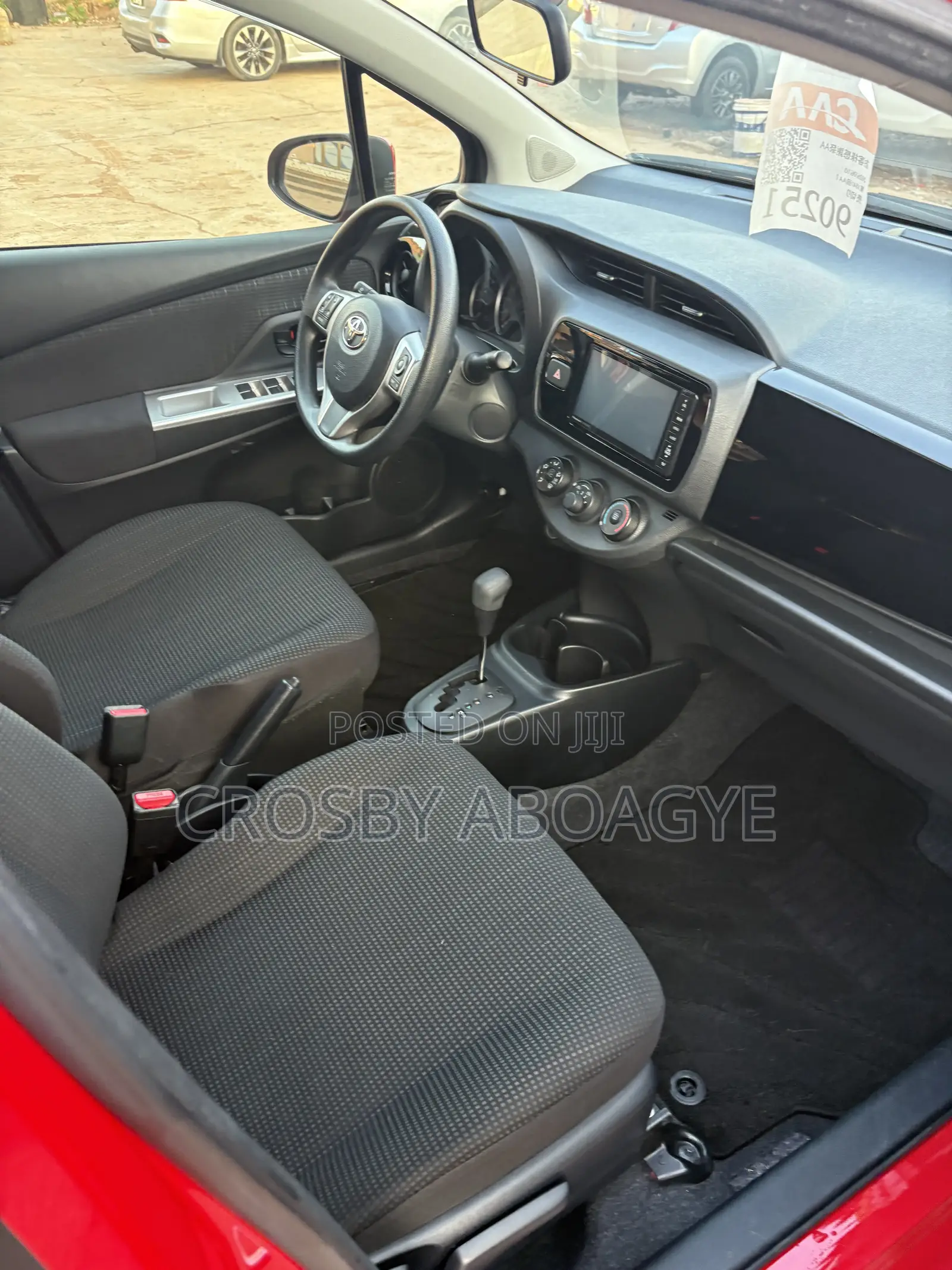 Toyota Vitz 1.3 FWD 5dr 2016 Red