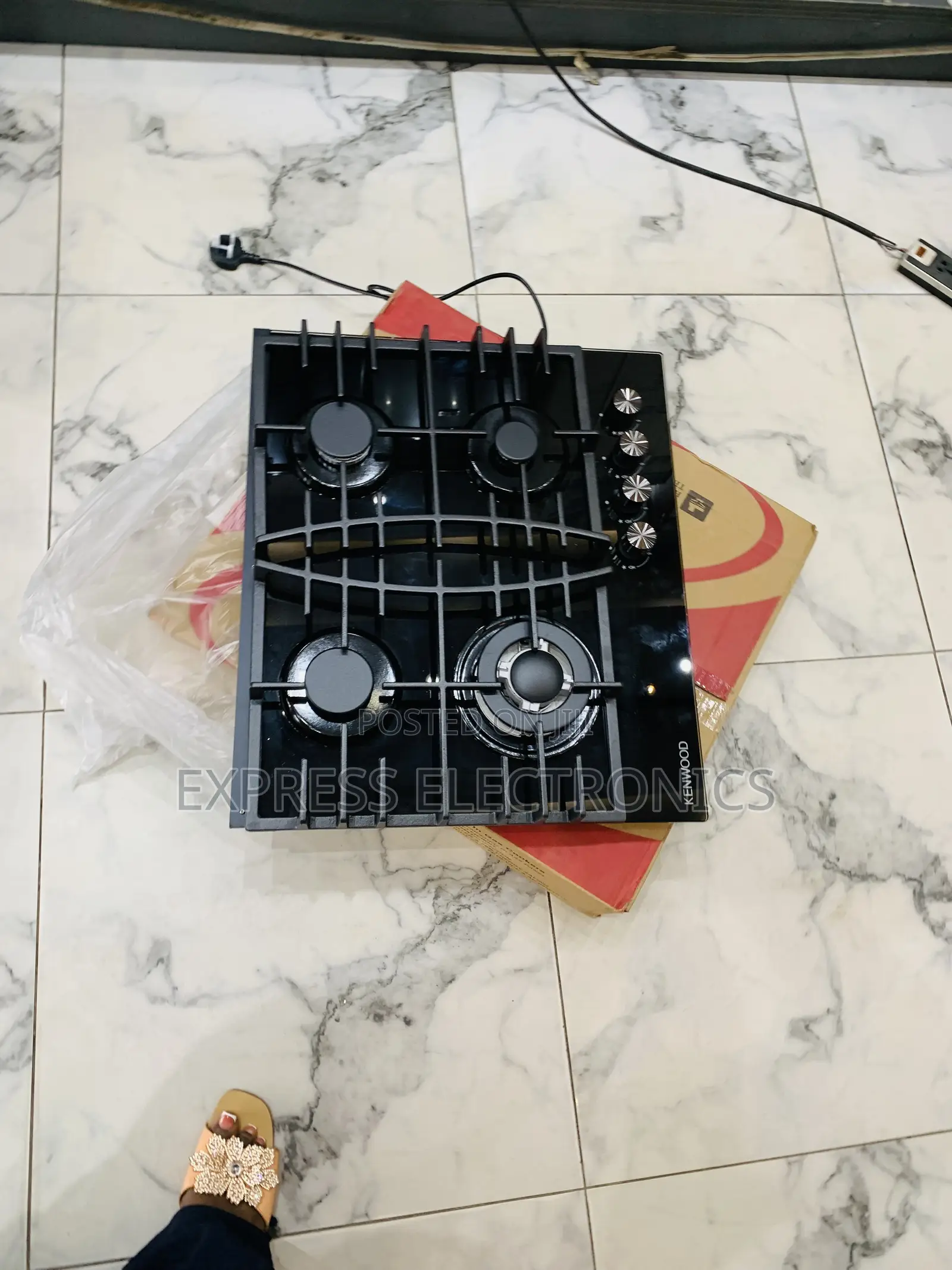Newly Sealed Kenwood 60cm 4 Gas Cooker – Built-in 4 Burner Gas Hob