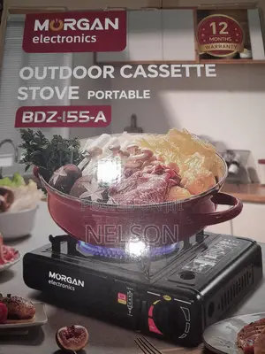 Morgan Black Single-Burner Portable Gas Stove Cassette