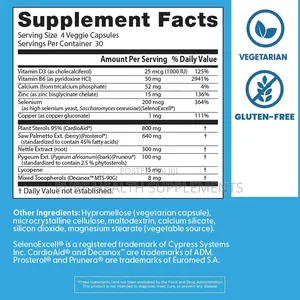Comprehensive Prostate Formula, Postrate Health, 120 Veg Caps