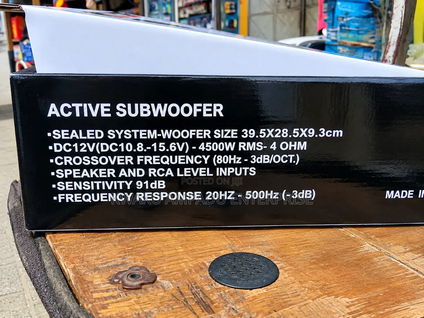 Kenwood BassPro Nano PS-W10 – 10" Active Powered Underseat Subwoofer