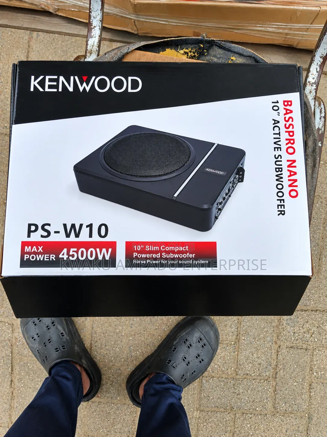 Kenwood BassPro Nano PS-W10 – 10" Active Powered Underseat Subwoofer