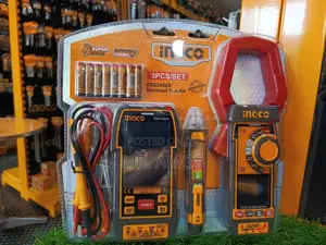 3PC AC/DC Clamp Meter, Multimeter,Voltage Detector Set - COS24069