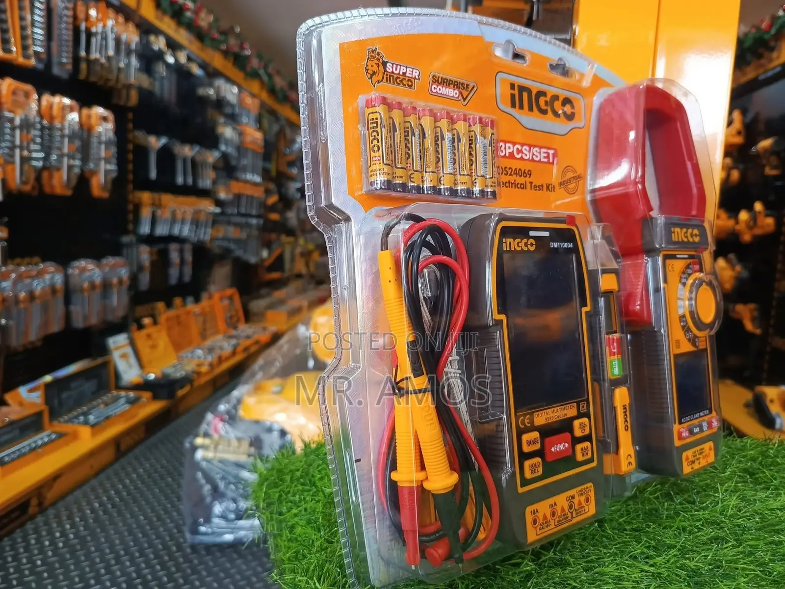 3PC AC/DC Clamp Meter, Multimeter,Voltage Detector Set - COS24069