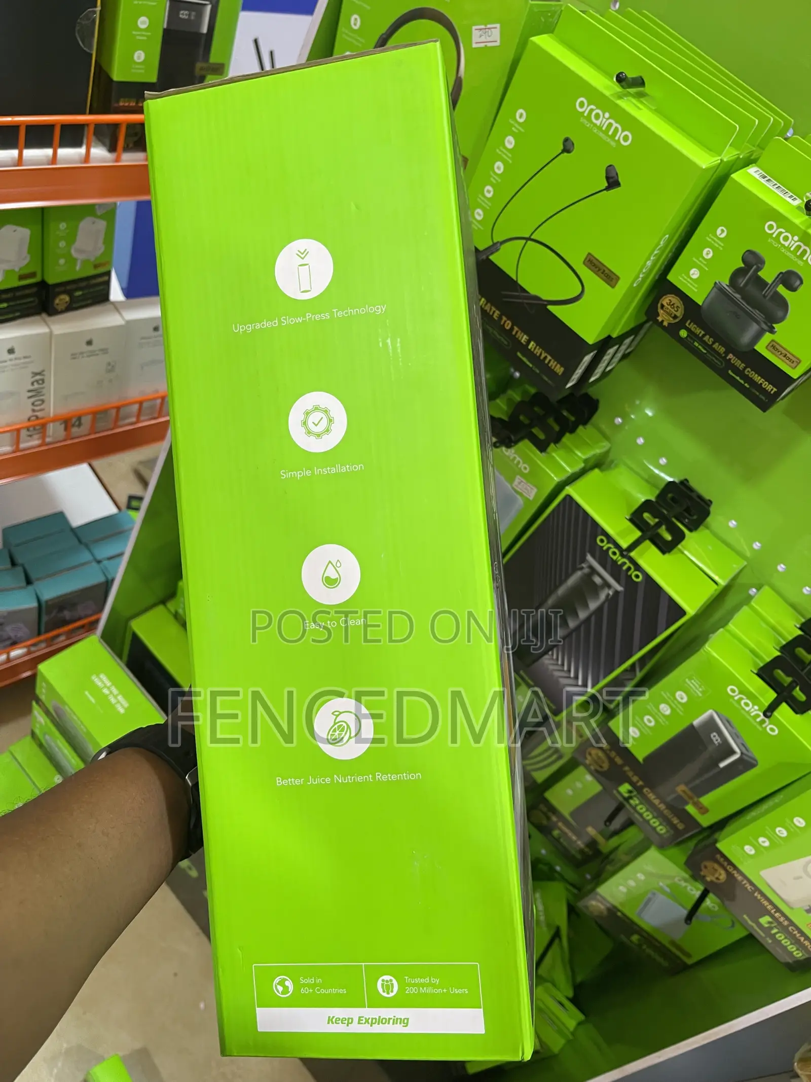 Oraimo EasyJuice Mini Portable Slow Juicer – 130W