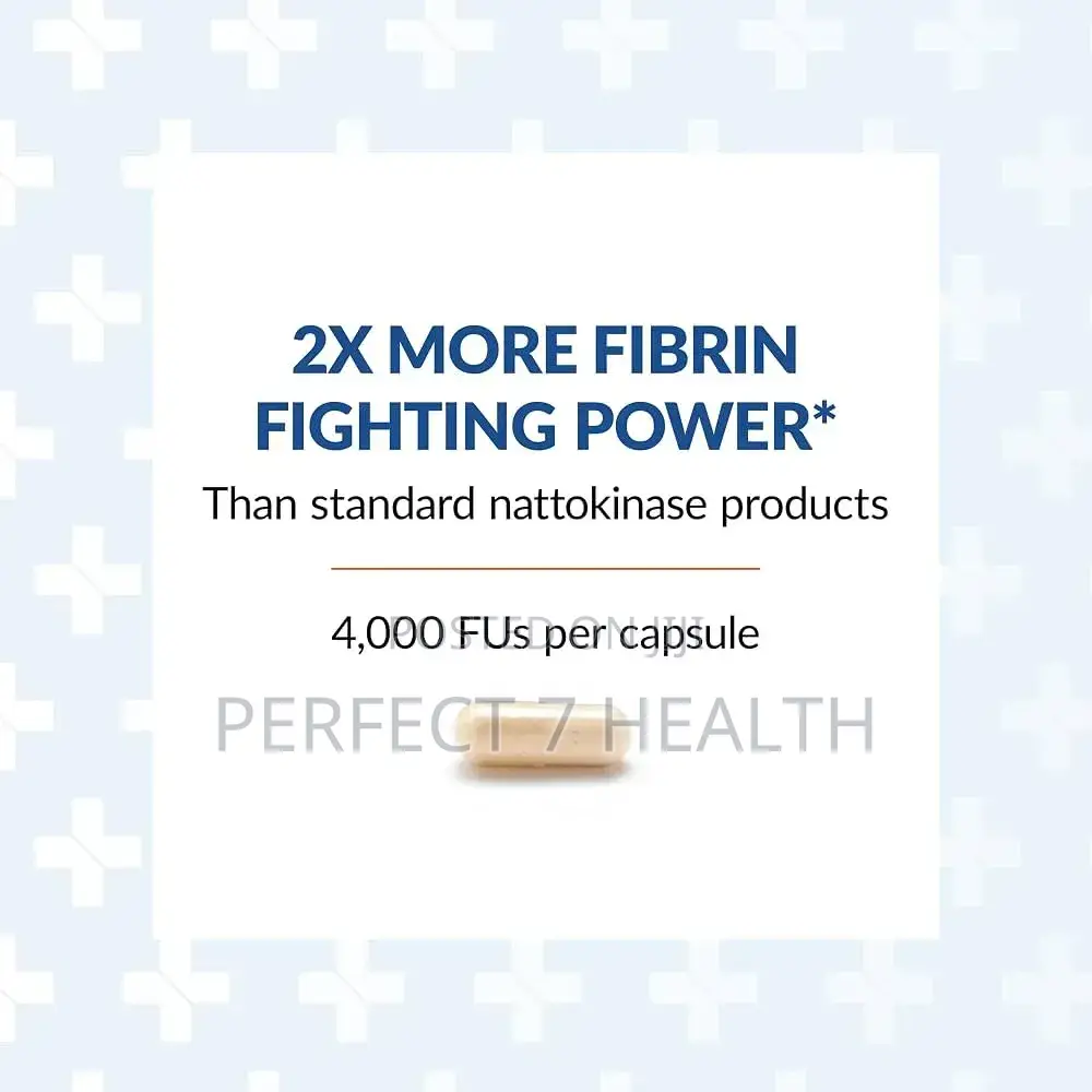 Nattovena Pure Nattokinase, Blood Pressure, (4,000 FU Per Cap) 90 Caps