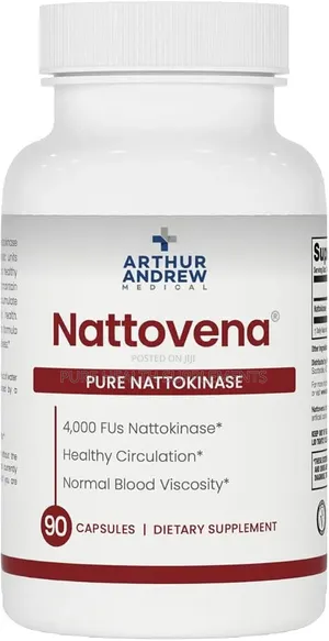 Nattovena Pure Nattokinase, Heart Health 4,000 FU Per Capsule 90 Caps