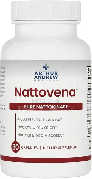 Nattovena Pure Nattokinase, Blood Pressure, (4,000 FU Per Cap) 90 Caps
