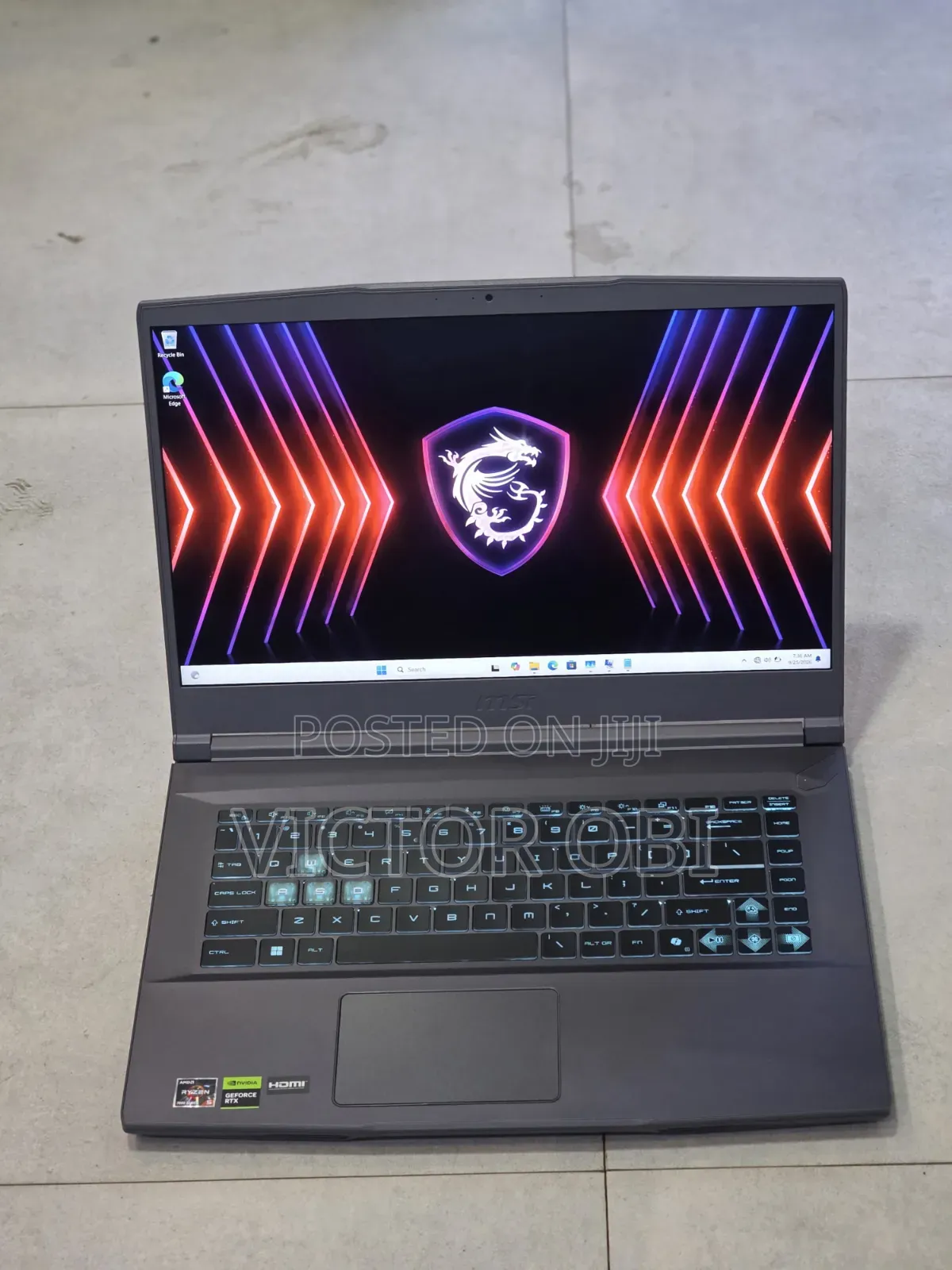 Laptop MSI GF75 Thin 8GB AMD Ryzen 5 SSD 512GB