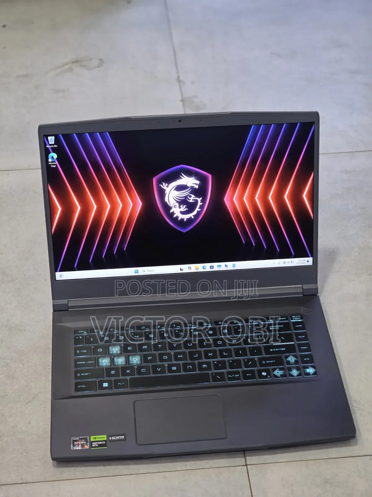 Laptop MSI GF75 Thin 8GB AMD Ryzen 5 SSD 512GB