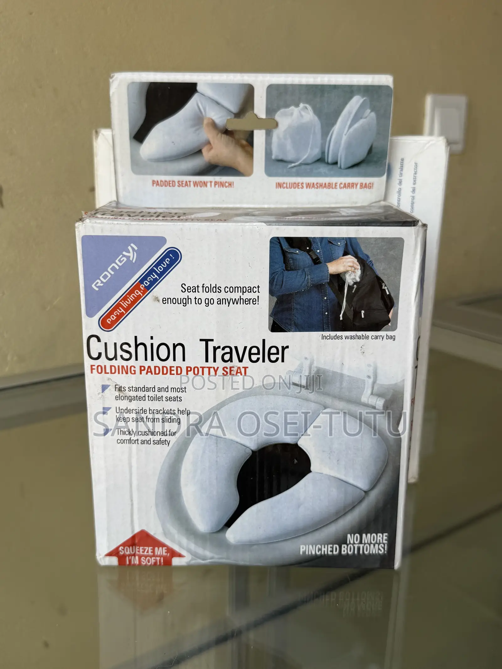 Cushion Traveler Folding Padded Potty Seat