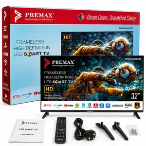 Premax 32-Inch Frameless Digital LED TV - Black