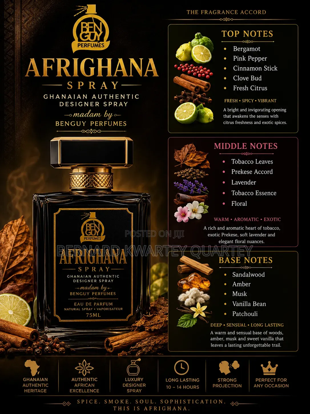 We Sell Ghanian Made Perfume