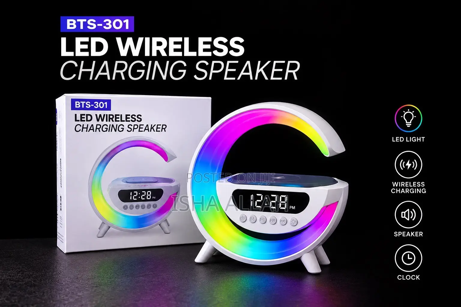 GlowBeat Wireless Charging Speaker