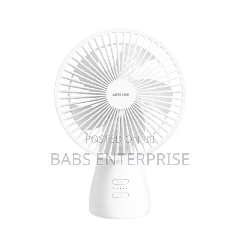 Green Lion FARO Rechargeable Fan – White