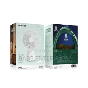 Green Lion FARO Rechargeable Fan – White