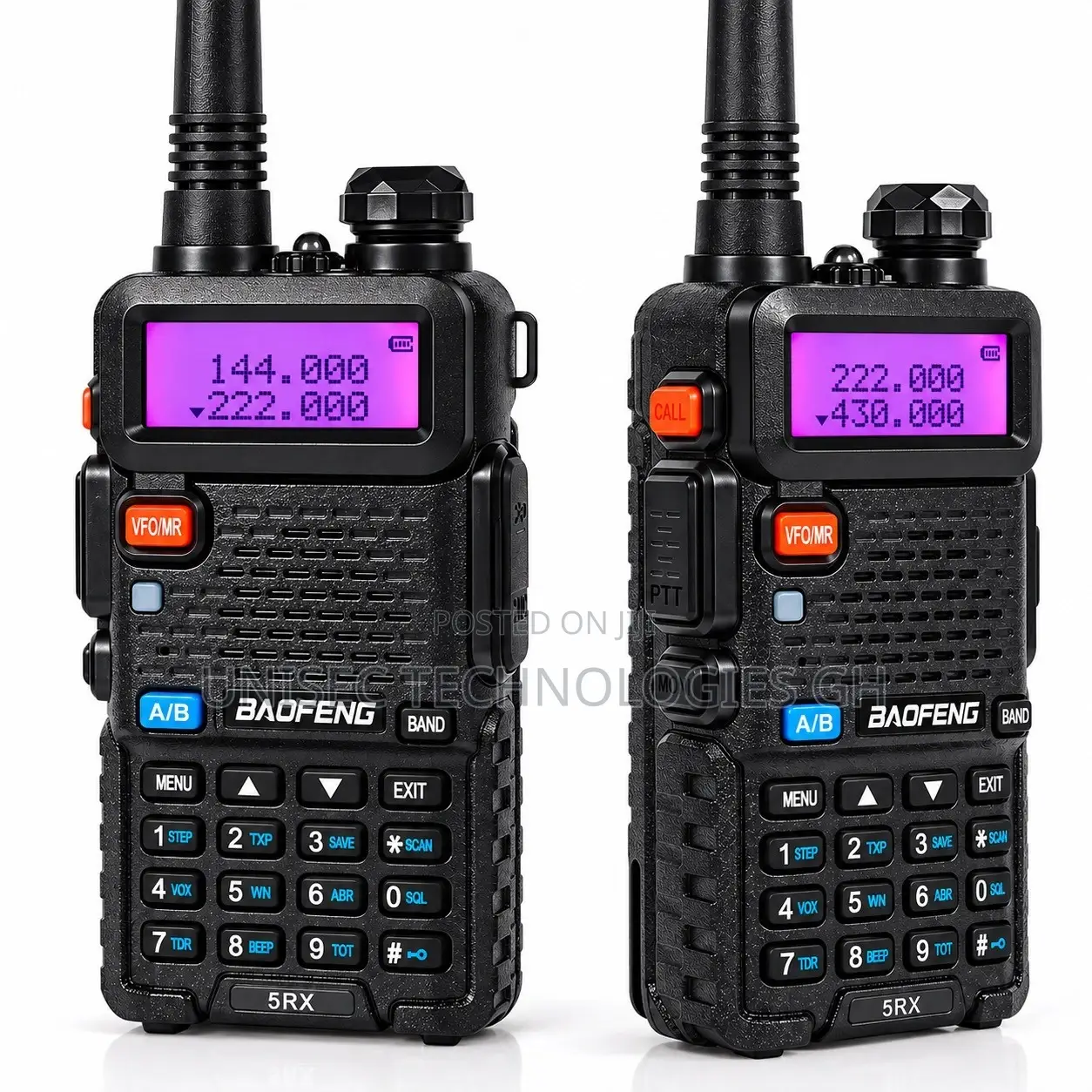 2 Pieces Baofeng Walkie Talkie 5KM Long Range Two Way